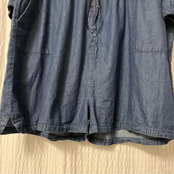 Millenium Denim Romper Adjustable Sleeve length Drawstring Waist Women’s Size 3x - Picture 4 of 7